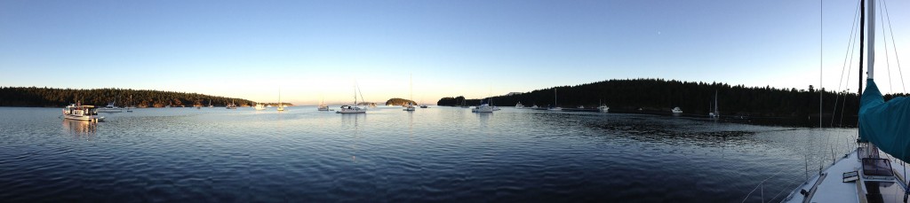 Sucia Panorama - Cruising the San Juan islands