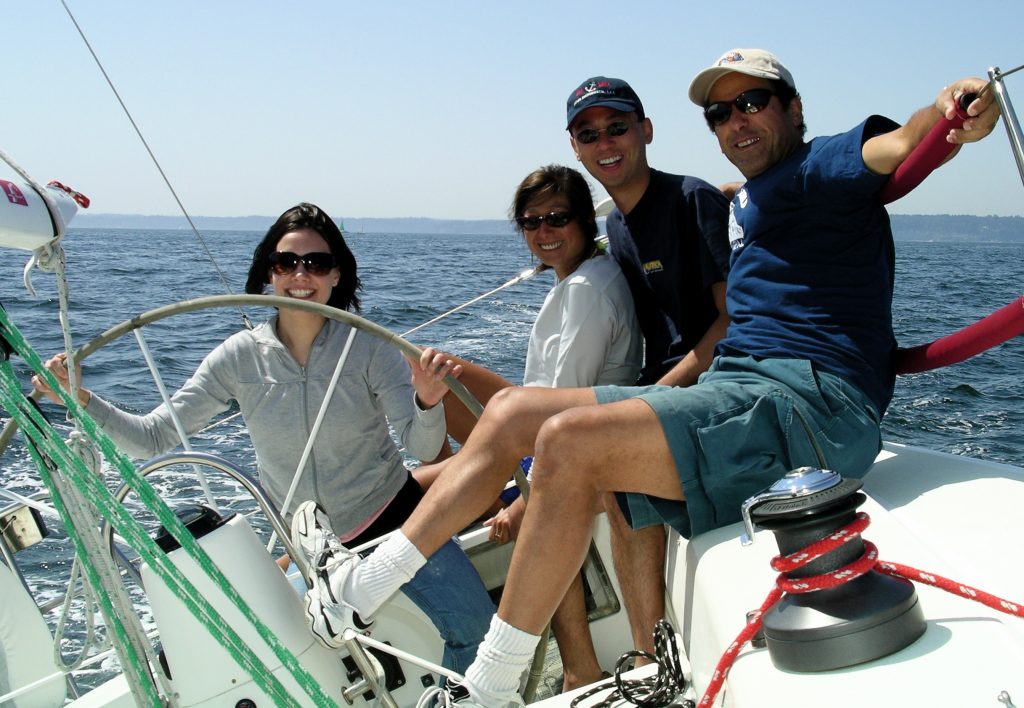 Seattle Sailing sailboat and team