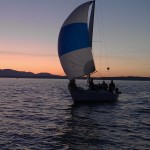 Port Orchard sailboat at sunset
