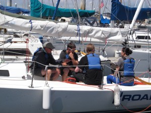 Group of sailors on a boat: Seattle Sailing Club's Sailing School - ASA 101 Sailing Lesson