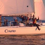 People celebrating during Sailfest